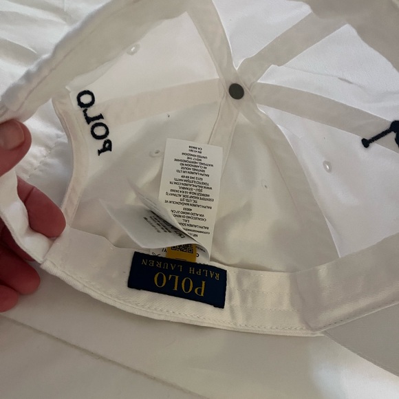 Polo Ralph Lauren White Cap with Logo - Picture 2 of 5